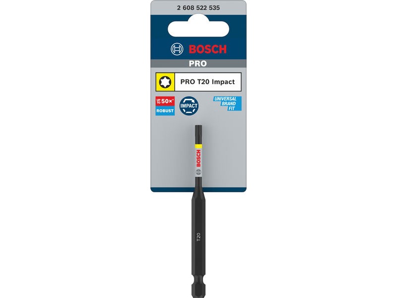 Vijačni nastavek Bosch PRO Torx Impact, T20, 90mm, 2608522535